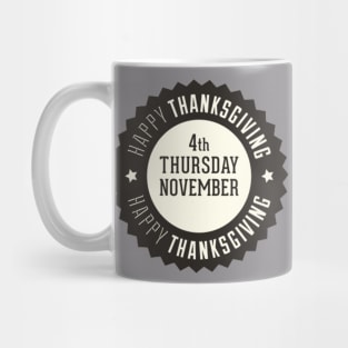 happy thanksgiving Mug